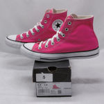 Converse Womens Chuck Taylor Hi Top Sneakers 7.5 Pink Y2K Athletic Preppy Shoes Photo 0