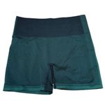 Outdoor Voices  Seamless Smooth 4.5” inseam Black & Evergreen Athletic Bike Short Photo 0