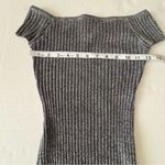 Silence + Noise NWT Ribbed Off-The-Shoulder Bodycon Mini Dress grey small Photo 10