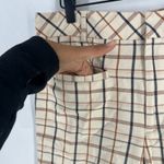 Anthropologie The Essential Collection by  Pants Womens 14 TALL Beige Multi Check Photo 3
