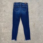 Paige  Hoxton Crop High Waist Raw Shark Bite Hem Skinny Jeans Photo 6