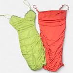 Hello Molly  Apple & Selfie Leslie Shea Ruched Bodycon Dress Bundle Lot of 2 Photo 0