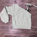Wild Fable Light Green One-Shoulder Sweater- size S Photo 1