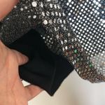 Cantata USA Vintage Black & Silver Sequin Mini Party Dress Size M Photo 4