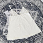 Brandy Melville NWT White Cotton Babydoll Tank Top - OS Photo 3