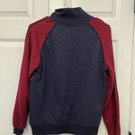 Honey Punch Blue and red quarter zip pullover Photo 1