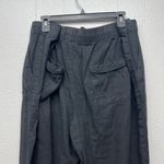 Naturals D&Co. Linen Blend Beach Vacation Relaxed Coastal Womens Pants Size XL Black Photo 5
