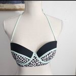 Black Green Multicolor Underwire Padded Triangle Swimwear Lot Of 3 Bikini Top M Black Size M Photo 2