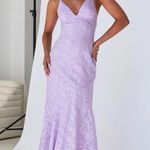 Princess Polly Cyrene lavender purple floral lace maxi dress SIZE 2 Photo 0