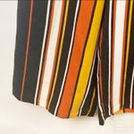 ZARA  Size Small Striped Tie Waist Cropped Belted Wide‎ Leg Pants Photo 2