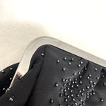 EXPRESS  Black Bead Clutch Wedding Eventing Handbags Black Beaded Purse Photo 5