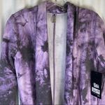 infinity 90 DEGREE BY REFLEX PLUM TIE DYE Cardigan extra small NEW Photo 5
