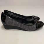 Anne Klein Sport Sadique Patent leather and tweed wedges Size 8. B71 Photo 4