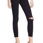 Paige Verdugo Crop Jeans Jet Black Destroyed Skinny Cropped Ankle Womens 31 Pant Photo 0