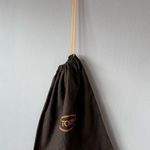 Tod’s Brown and Orange Drawstring Dustbag 12” X 15” Brown Photo 0