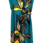 Danny & Nicole Vintage  Teal Belted Maxi M Photo 0