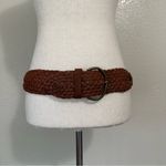 Gap Brown Genuine Leather Twisted Braided Woven Belt, Sz Small Photo 5
