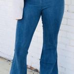 Elastic Flare Jeans Blue Photo 0