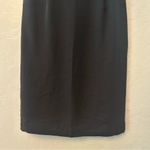Brooks Brothers black short sleeve draped v-neck faux wrap dress size 2 Photo 6