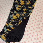 Floral ruched bodycon dress long with slit small Multi Photo 3