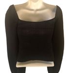 EXPRESS VTG Y2K   Crop Top Stretch Gauze Long Sleeve Sexy Boho XS Off On Shoulder Photo 3