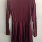 No Boundaries Maroon Long Sleeve Cut Out Dress Photo 2