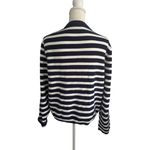 J CREW Knit Navy Blue White Striped Cardigan Size XXL Photo 6