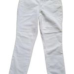 Madewell Universal Threads Pants Women 6 White Denim Raw Hem High Rise Skinny Crop Jeans Photo 0