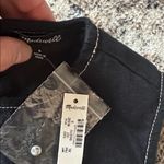 Madewell Contrast-Stitch Relaxed Straight-Leg Jumpsuit in Linen Photo 3