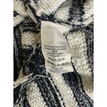 Free People  Sweater Size XS Women's Pullover Striped Spells Trouble Ivory Black Photo 4