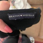 Brandy Melville Brandy black lettuce crop top  Photo 1