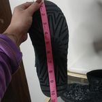 UGG  black printed suede ankle boots size 6 Photo 12