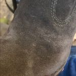 Frye  Madeline Brown Suede Leather Short Ankle Booties Heels Cowgirl Western  7M Photo 15