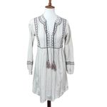 Knox Rose  Boho Peasant Style Beige/Navy dress size XS Photo 3