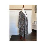 LuLaRoe Black Multi Color Floral Vines Sweater Duster size M Photo 4