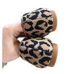 Vivaia Tan Black Leopard Square Toe Comfort Ballet Flat Brown Size 9 Photo 1