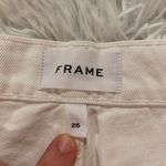 frame denim  Le Drew High Rise Straight Jeans in White Size 26 NWT Photo 6