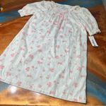 Vintage Miss Elaine Pink floral Nightgown cupids hearts medium nos Photo 0