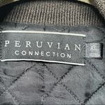 Peruvian Connection  brown alpaca wool bomber XL Photo 4