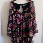 Anthropologie La Maison Talulah Midnight Fiesta Floral Mini Dress- Large Photo 4
