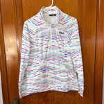 FILA White Multicolor Half-Zip Pullover Photo 0