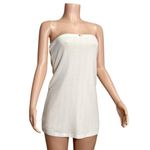 With Jean WITH JÉAN Frankie Strapless Mini Dress, White Pointelle, Medium Photo 5