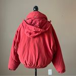 J.Crew | Red Down Filled Bomber Coat Sz M Photo 5