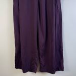 Lululemon Wide leg Culottes Cropped Purple Burgundy Sz 6 Pleat Pocket Athleisure Photo 3