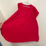 Market & Spruce  STITCH FIX Plus Size Cleve Flutter Sleeve Blouse Raspberry Pink Photo 8