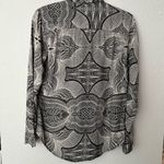Obey  black white geometric print button down shirt Photo 2