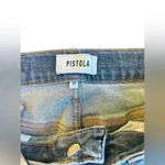 Pistola  Dark Wash High Rise Skinny Jeans Faux Leather Trim Lining Size 28 Photo 13