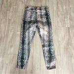 L'Agence  Margot Snakeprint Shiny Skinny Jeans Photo 6