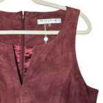 Trina Turk  Wine Country Sultana Belted Suede Mini Dress Size 8 Leather New Photo 2