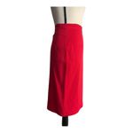 Alberto Makali  Red Vintage Pencil Dress Skirt Size 2 Photo 2